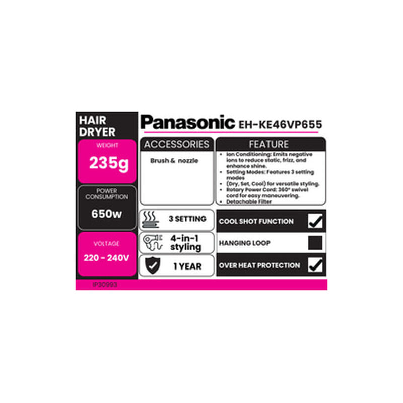 PANASONIC Hair Styler EH-KE46VP655-image 4