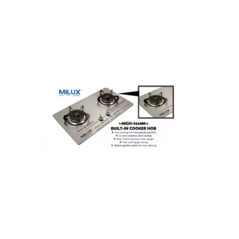 MILUX Bulit In Hob Stainless Steel MGH-S633M-image 4