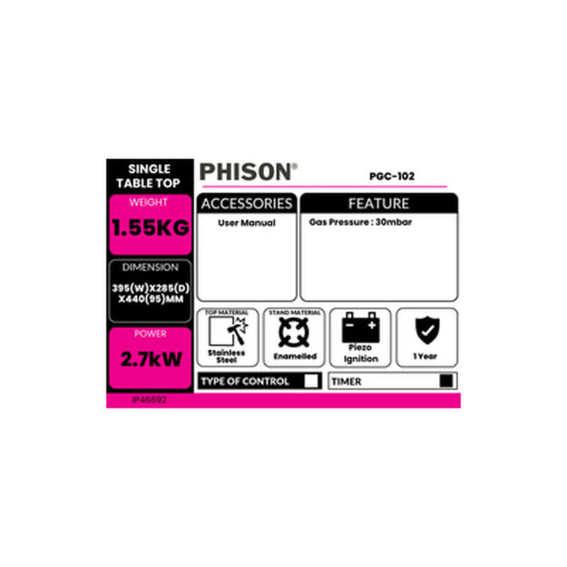 PHISON Single Table Top PGC-102-image 3