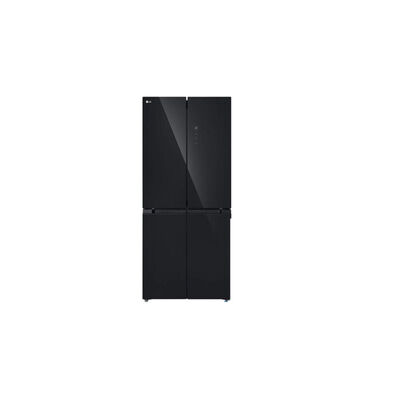 LG 4 Door Fridge 470l Black Glass GC-B48FMGAH.AMARLML