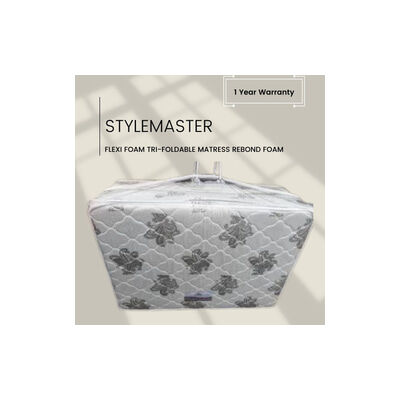 STYLEMASTER 4in S Trifold Rebond Mat Portable Packaging FLEXI FOAM
