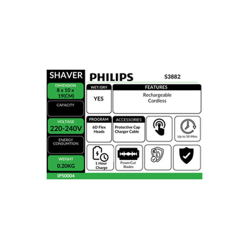 PHILIPS Men Shaver S3882/00-image 3