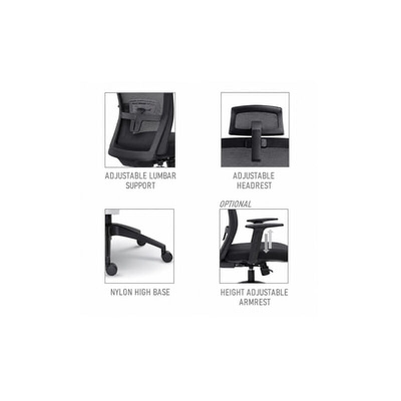 ERGOFLEX High-back Mesh Ergo Chair Mesh Office Chair OWEN-image 3