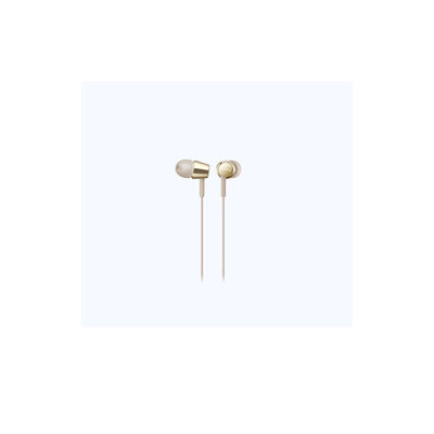 SONY In Ear Headphone With Mic Gold Color MDREX155APNQE