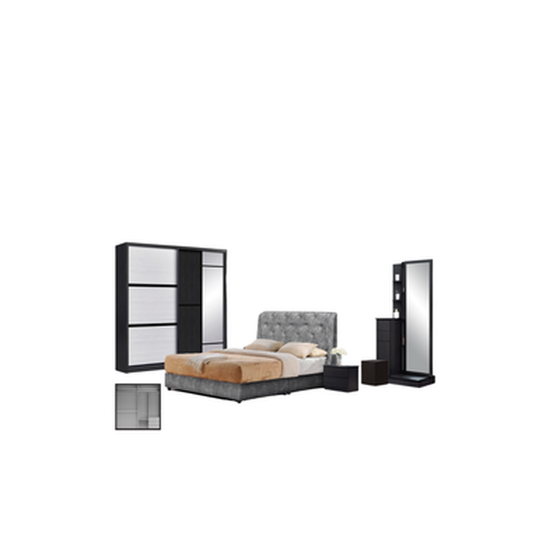 HH Kc-6x8ft Q 5pc Br Set Pu Black BINTANG-image null