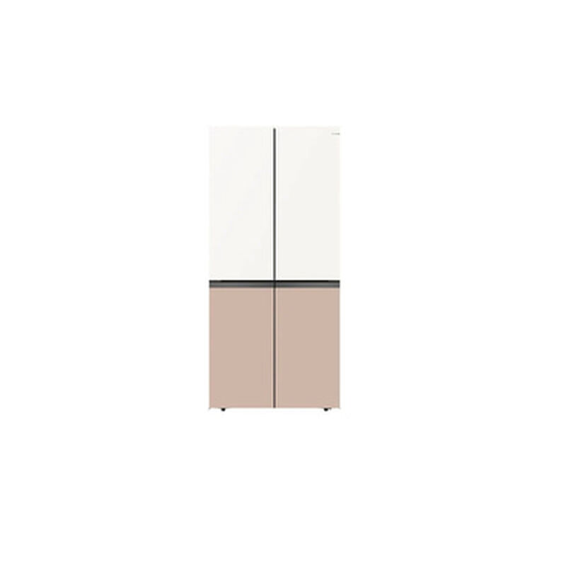 HISENSE 4 Door Fridge 720l (white+khaki Glass) RQ768N4AW-KU-image 1