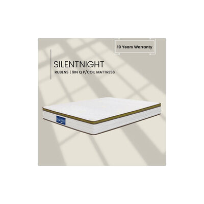 SILENTNIGHT Mf 9in Q Pocket Mat Pocket Coil+foam Encase RUBENS