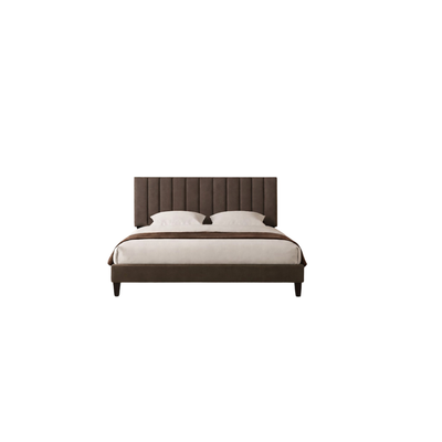 DHEP Q Divan Bed Fabric Brown Water Resistant Fabric SIERRA Q