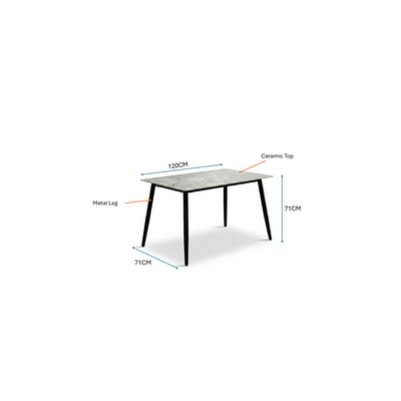 RELAX Ml 120x70cm 1+4 Ceramic Grey Color TOKI-image 4