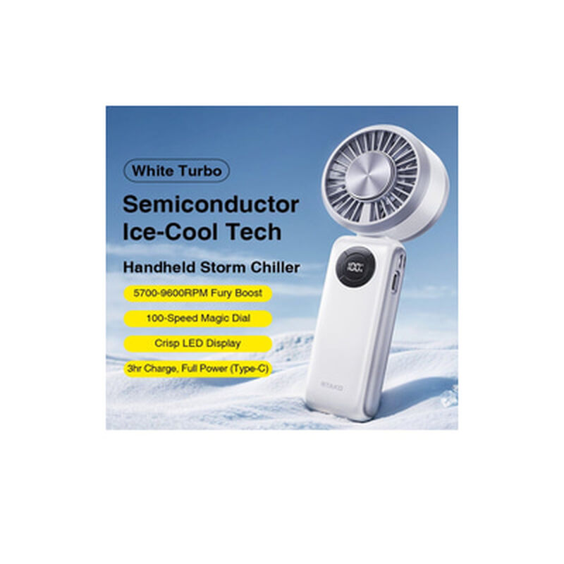 RTAKO H/held Ice High Speed Fan T50 WHITE(3600MAH)-image 3