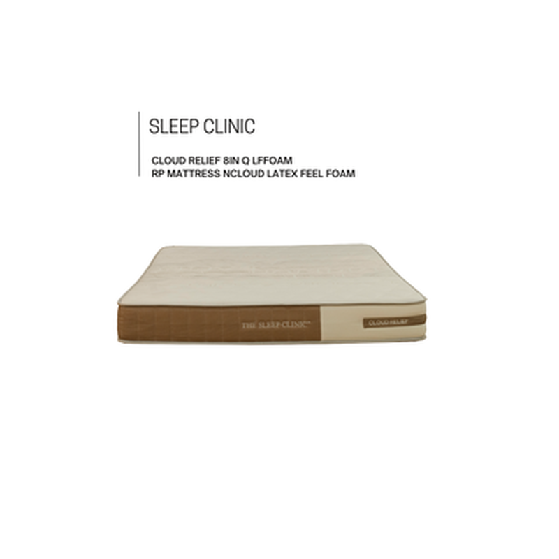 SLEEP CLINIC Ce 8in Q Hd-foam Mat Hybrid Latexfeel Hd Foam CLOUD RELIEF-image 2
