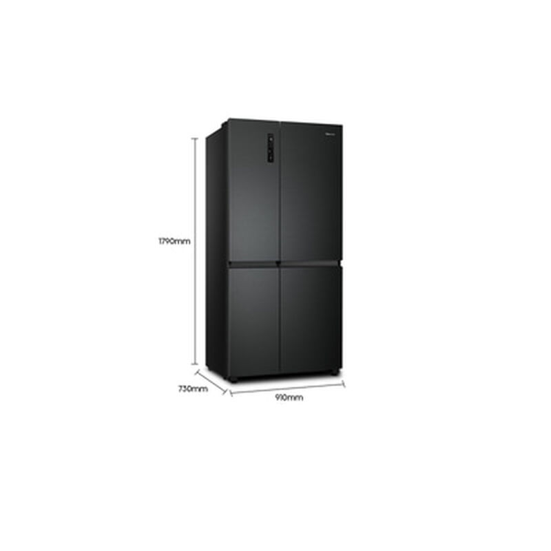 HISENSE Side By Side Fridge 780l (black Steel) RS869N4ABV-image 3