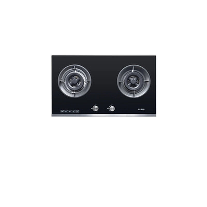 ELBA Build In Gas Hob-2 Burner Tempered Glass EGH-K8742G(BK)-image 1