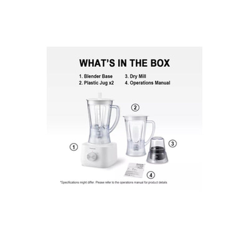PANASONIC Blender 1l - 2jug MX-EP3172WSK-image 8