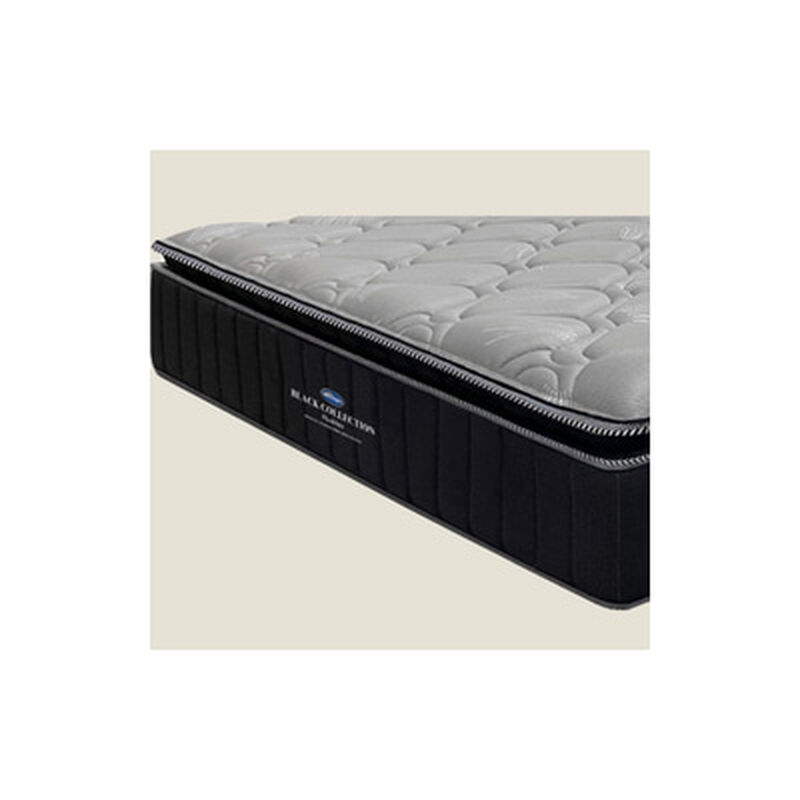 SILENTNIGHT Ce 13in Q Pocket Mat Pillow Top+hr Foam BLK PLUSHTEX-image 2